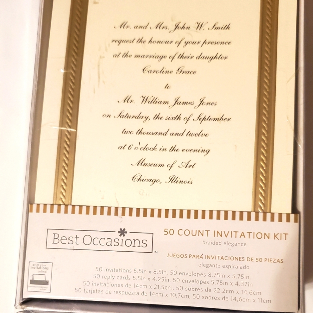 50 count invitation kit